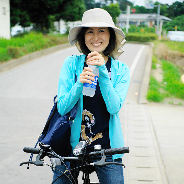 サイクリングにて